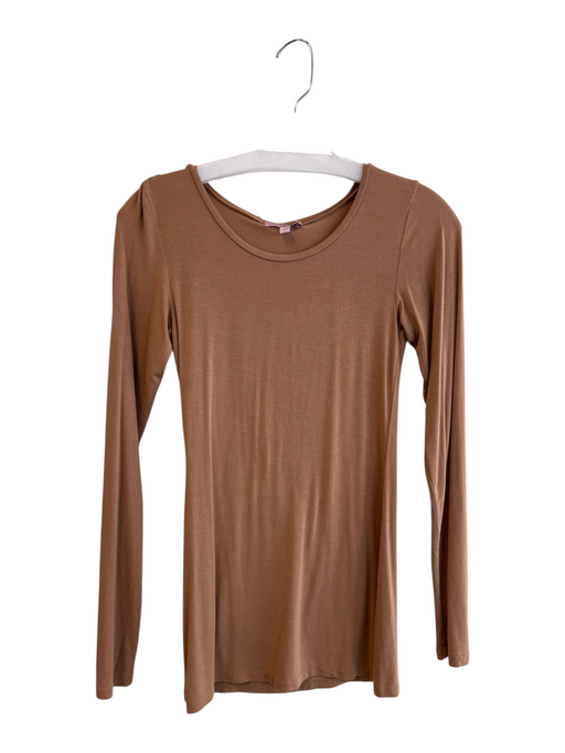 Calypso St. Barth Size Medium Brown Cotton Wide Neck Long Sleeve pull over Top Brown / Medium