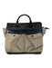 Rag & Bone Taupe & Black Canvas & Leather 2 Handles Top Zip Front Pockets Bag Taupe & Black / Medium