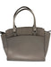 Kate Spade Grey Leather Zip Close Top Handle Cross Body Strap Back Pocket Bag Grey / M