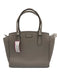 Kate Spade Grey Leather Zip Close Top Handle Cross Body Strap Back Pocket Bag Grey / M