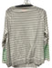 Wispr Size XL White, Gray & Mint Green Cotton Blend Long Sleeve Round Neck Top White, Gray & Mint Green / XL
