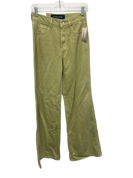Veronica Beard Jeans Size 24 Pistachio Green Cotton & Lyocell Zip Fly Jeans Pistachio Green / 24