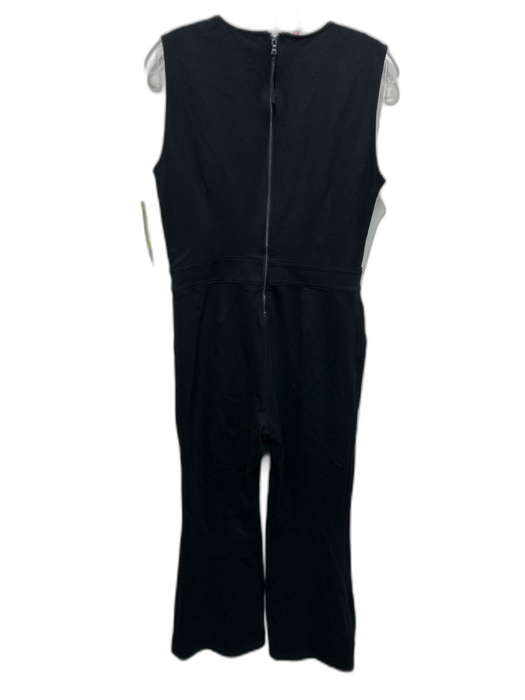 Spanx Size M Black Rayon & Nylon Sleeveless Back Zip Jumpsuit Black / M