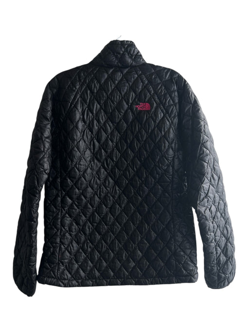 The North Face Size Est S Black & Pink Nylon & Polyester Quilted Puffer Jacket Black & Pink / Est S
