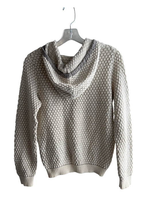 Sleeping on Snow Size Medium White, Silver & Gray Cotton & Wool Blend Sweater White, Silver & Gray / Medium