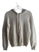 Sleeping on Snow Size Medium White, Silver & Gray Cotton & Wool Blend Sweater White, Silver & Gray / Medium