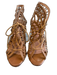 Joie Shoe Size 38.5 Light Brown Leather Caged Stiletto Open Toe Tie Shoes Light Brown / 38.5