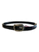 No Brand Brown & Black Leather Silver & Gold Hardware Adjustable Belts Brown & Black / 32
