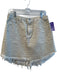 We The Free Size 29 Cream Cotton Zebra Print 5 Pocket Mini Frayed Hem Skirt Cream / 29