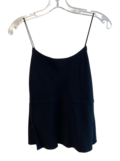 Theory Size Small Black Acetate & Viscose Spaghetti Strap Camisole Top Black / Small
