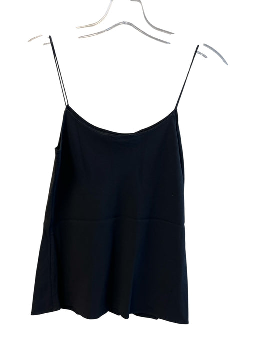 Theory Size Small Black Acetate & Viscose Spaghetti Strap Camisole Top Black / Small