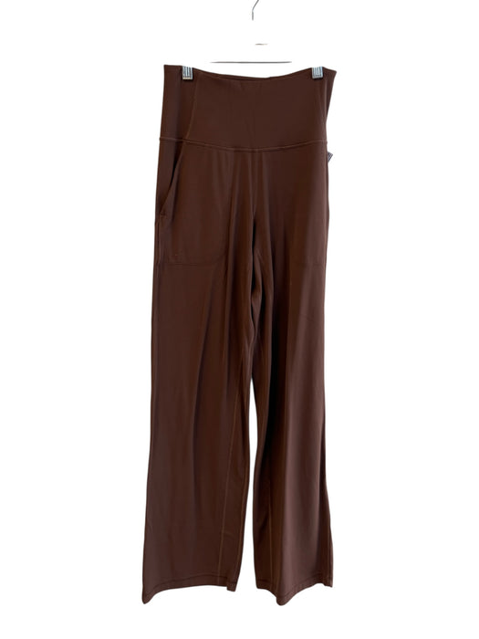 Lululemon Size 4 Brown High Rise Straight Leg Front Pockets Fitted Logo Pants Brown / 4