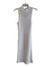 525 Size Large White Cotton High Neck Knit Slip Incl maxi dress Dress White / Large
