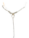 No Brand Silver Metal dangle Rhinestone Lobster Clasp Sun Emblem Necklace Silver