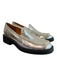 Zodiac Shoe Size 8 Silver No Fabric Tag Square Toe Loafer Metallic Shoes Silver / 8