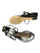 Guiseppe Zanotti Shoe Size 38 Black & Gold Leather Wedge Sparkle Detail Shoes Black & Gold / 38