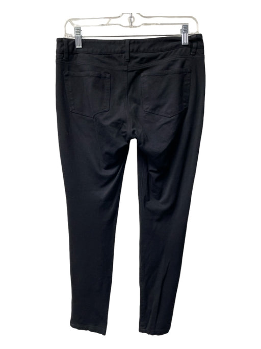 Paige Size 28 Black Rayon Blend Low Rise Silver Hardware Zip Pocket Skinny Pants Black / 28