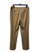 Etro Size 46 Tan Wool Blend Mid Rise Pockets Straight Leg Trouser Pants Tan / 46