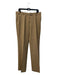 Etro Size 46 Tan Wool Blend Mid Rise Pockets Straight Leg Trouser Pants Tan / 46