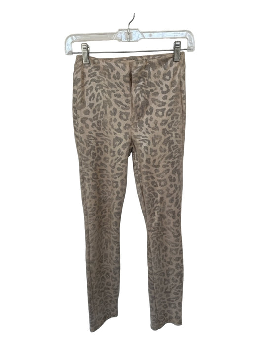 Mother Size 24 Tan & black Faux Suede Animal Print Pants Tan & black / 24