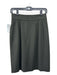 Akris Punto Size 4 Black Green Wool Blend Back Zip Pleated Pencil Skirt Black Green / 4