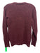 Rag & Bone Size XS Maroon Wool Blend Long Sleeve V Neck Speckled Sweater Maroon / XS
