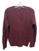 Rag & Bone Size XS Maroon Wool Blend Long Sleeve V Neck Speckled Sweater Maroon / XS