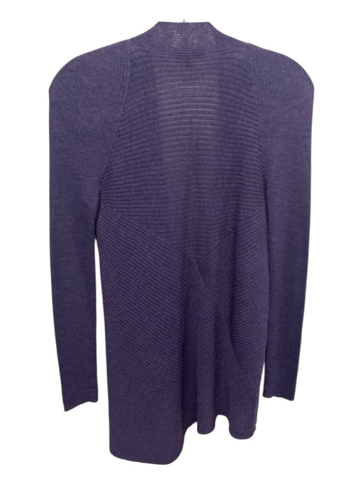 Eileen Fisher Size S Purple Wool Long Sleeve Open Knit Cardigan Purple / S