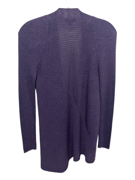 Eileen Fisher Size S Purple Wool Long Sleeve Open Knit Cardigan Purple / S