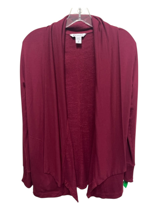 Athleta Size XS Maroon Red Tencel Long Sleeve Open Long Length' Cardigan Maroon Red / XS
