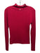Gap x Cult Gaia Size Small Red Wool Long Sleeve Ribbed Mock Neck Sheer Top Red / Small