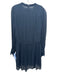 Rag & Bone Size Small Navy Blue Viscose Long Sleeve Pleated V Neck Dress Navy Blue / Small