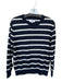 Lake Size M Navy & white Linen & Cotton Long Sleeve Striped Crew Neck Sweater Navy & white / M