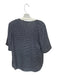 Theory Size S Navy & white Silk Short Sleeve Flowers V Neck Top Navy & white / S