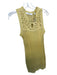 Joie Size S Yellow Cotton Blend Macrame Sleeveless Slip Dress Yellow / S