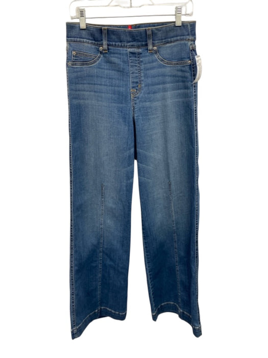Spanx Size M Medium Wash Missing Fabric Tag Denim Elastic Waistband Jeans Medium Wash / M