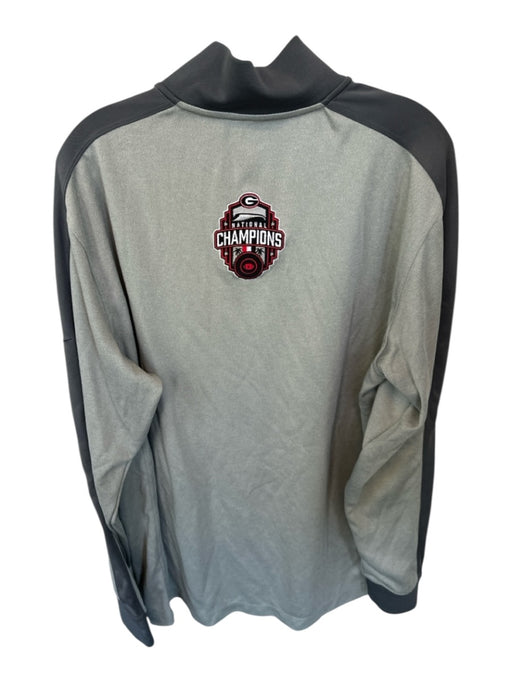 Nike Grey Polyester UGA Quarter Zip Long Sleeve Men's Pullover Grey / XL