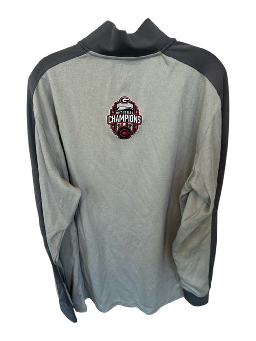 Nike Grey Polyester UGA Quarter Zip Long Sleeve Men's Pullover Grey / XL