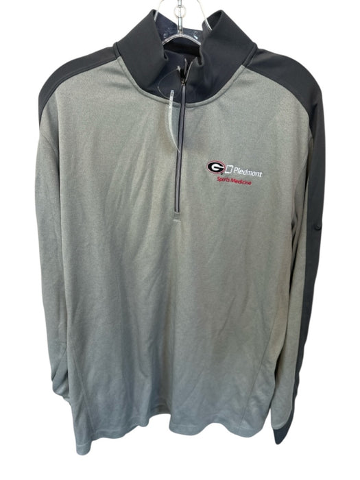 Nike Grey Polyester UGA Quarter Zip Long Sleeve Men's Pullover Grey / XL