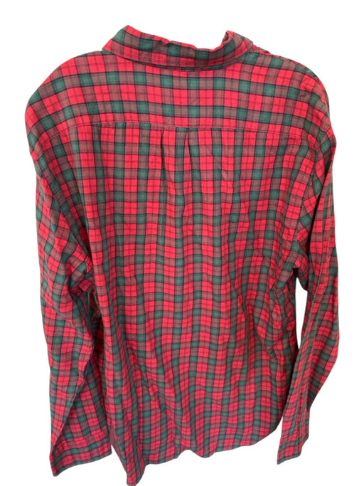 J Crew Size XL Red & Green Cotton Plaid Button Down Classic Men's Shirt Red & Green / XL