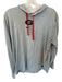 Nike Gray Cotton Blend georgia logo Drawstring Long Sleeve Men's Pullover Gray / L