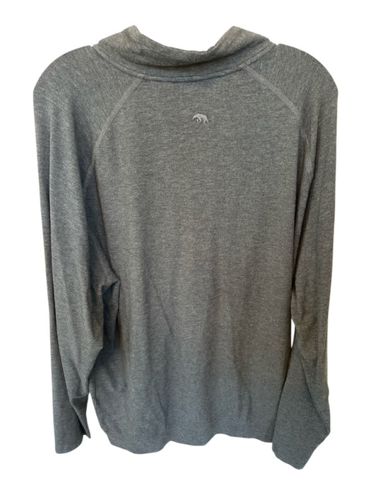 Onward Reserve Dark Gray Viscose Blend Quarter Zip Long Sleeve Golf Pullover Dark Gray / XL