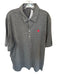 Criquet Size XL Gray & Red Pima Cotton Blend Heathered Athletic Men's Polo Gray & Red / XL