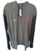 Nike Gray & Red Polyester Blend UGA Hood Athletic Men's Pullover Gray & Red / XL