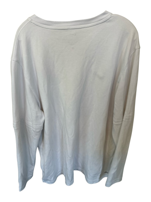 Nike White & Black Polyester UGA Half Zip Athletic Men's Pullover White & Black / XL