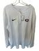 Nike White & Black Polyester UGA Half Zip Athletic Men's Pullover White & Black / XL