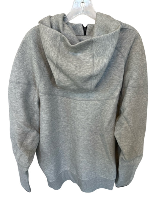 Nike NWT Size XL Gray & Orange Cotton Blend Heathered Full Zip Athletic Jacket Gray & Orange / XL