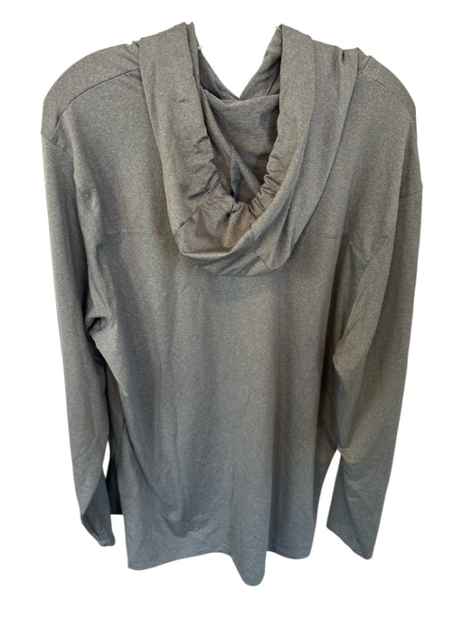 Nike Gray Polyester Blend Drawstring Hood Athletic Men's Pullover Gray / XL