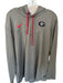 Nike Gray Polyester Blend Drawstring Hood Athletic Men's Pullover Gray / XL