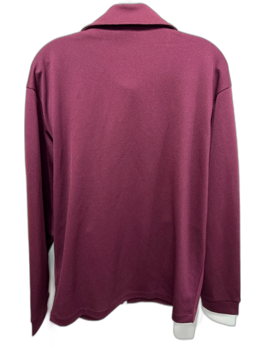 Lacoste Size S Purple Polyester Solid Zipper Men's Jacket Purple / S